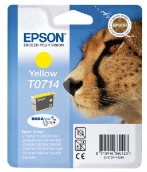 EPSON Cartouche Guépard T0712 Encre DURABrite Ultra