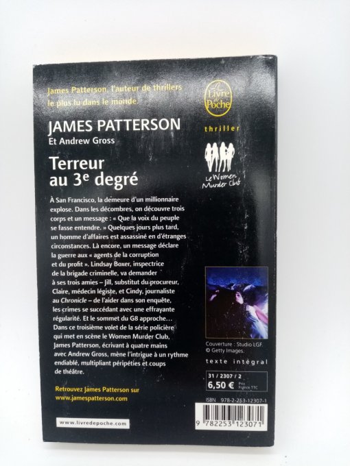 PATTERSON  James   Terreur au 3 ème degré