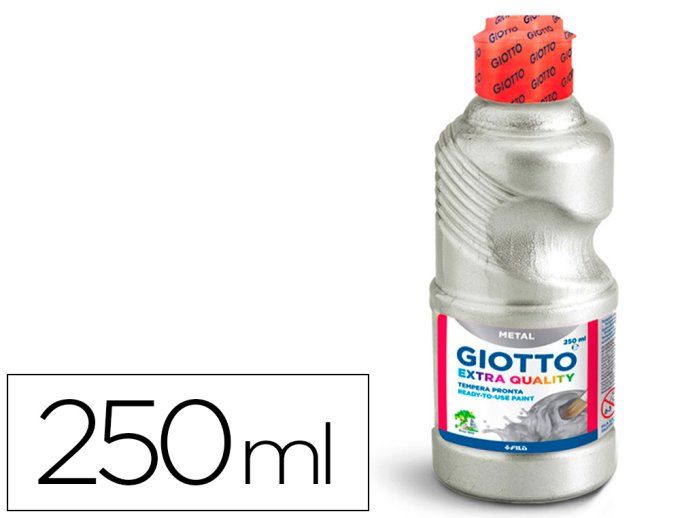 GIOTTO Gouache liquide giotto tous supports sechage rapide coloris or metallise flacon 250ml.