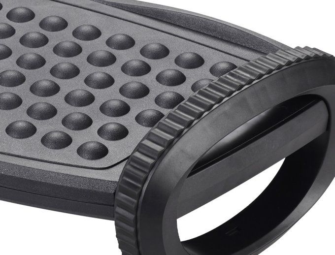 Repose-pieds plastique q-connect ajustable avec fonction de balancement 