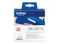 BROTHER DK 22210  Ruban continu Papier, Noir/Blanc, Largeur 29 mm