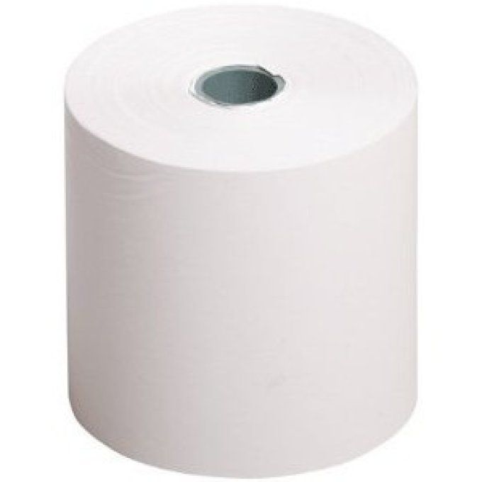 Lot de 5 bobines papier thermique 60 x 80 x 12 mm, papier 48 grammes sans bisphénol A