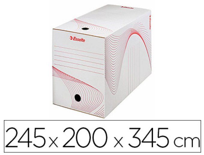 Lot de 25 Boîtes archives esselte standard carton ondulé recyclable a4 245x345mm dos 200mm 