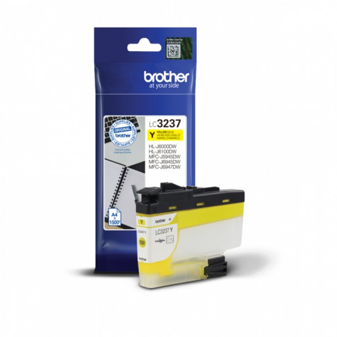 BROTHER Cartouche encre LC3237Y Jaune 1 500 pages 