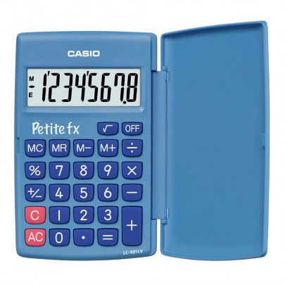 CASIO Calculatrice primaire petite FX bleu LC401GN