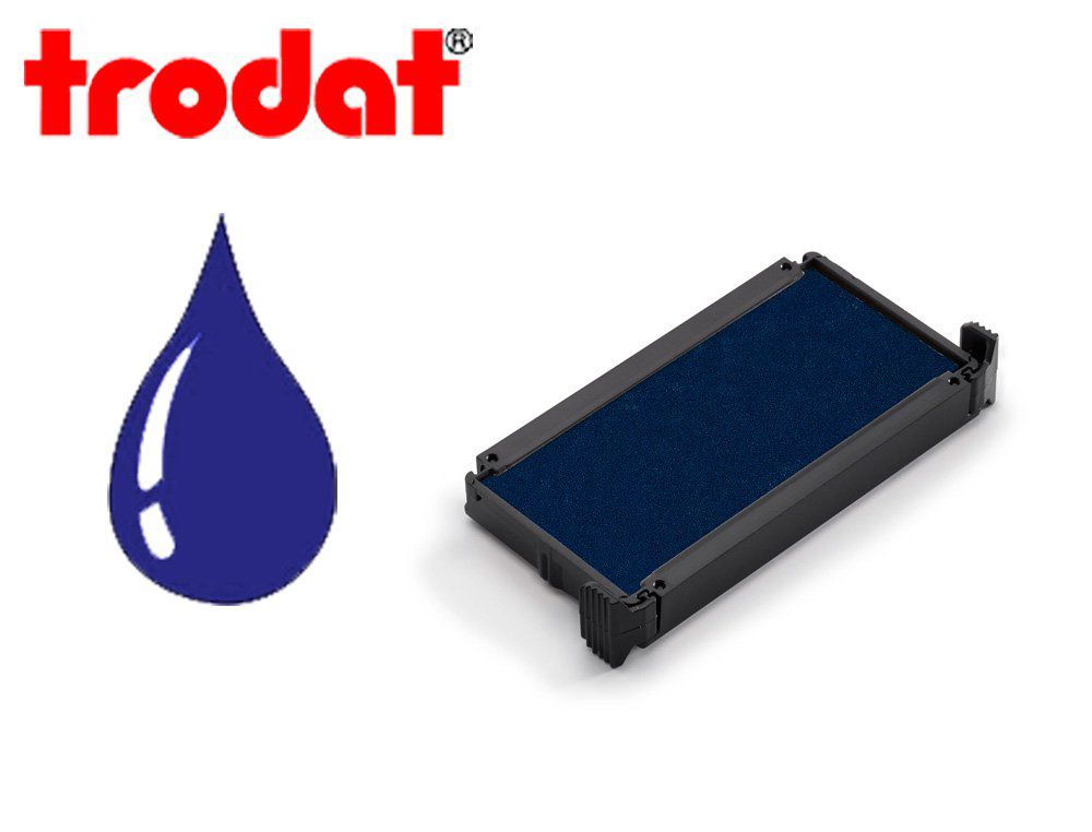 Cassette encrage TRODAT  6/4912b pour tampon printy 4912/4952/4992 coloris bleu.