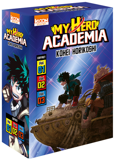 HORIKOSHI KOHEI   Coffret my hero academia vol. 1 a 3