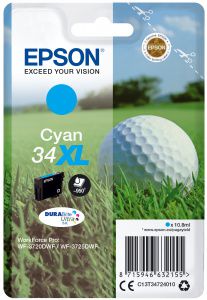 EPSON Cartouche Golf 34XL Encre Durabrite Cyan 10,8ml