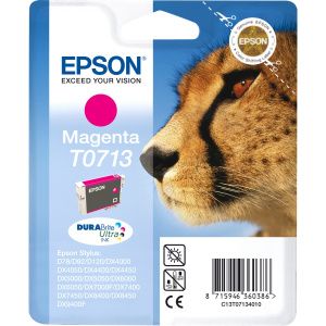 EPSON Cartouche Guépard T0713 Encre DURABrite Ultra Magenta 5,5ml