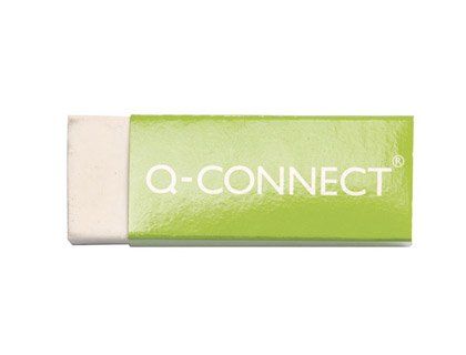 Gomme Q-CONNECT  économique 60x22x11mm plastique tous usages crayons mines graphite.