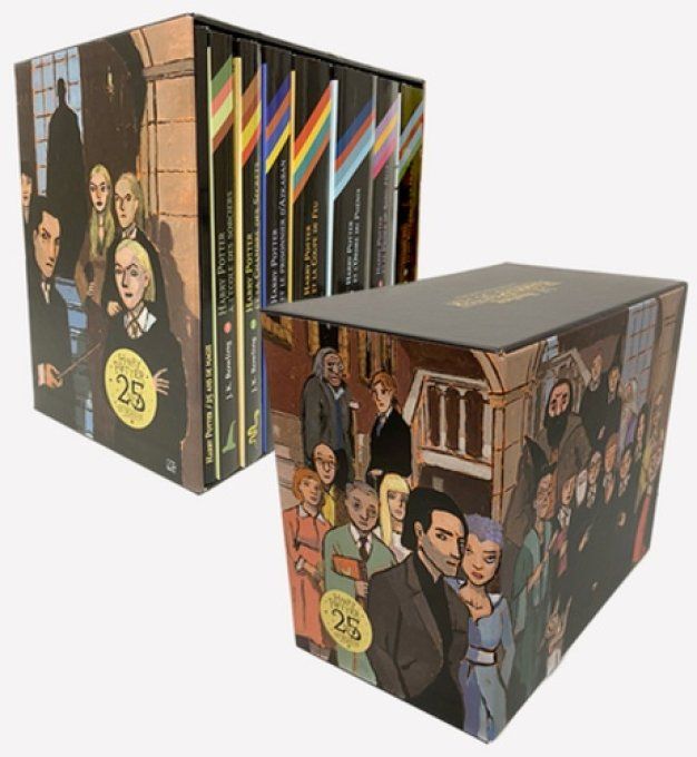 Harry Potter : Coffret collector 25 ans de magie. Inclus les 7 tomes avec les couvertures originales