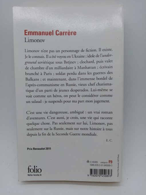 Emmanuel CARRERE  Limonov