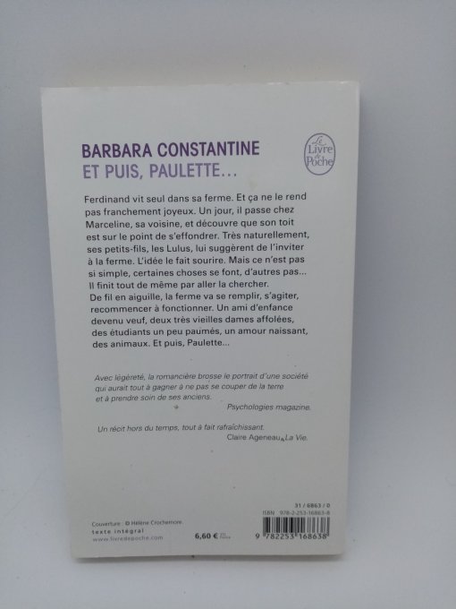 Barbara CONSTANTINE  Et puis Paulette...