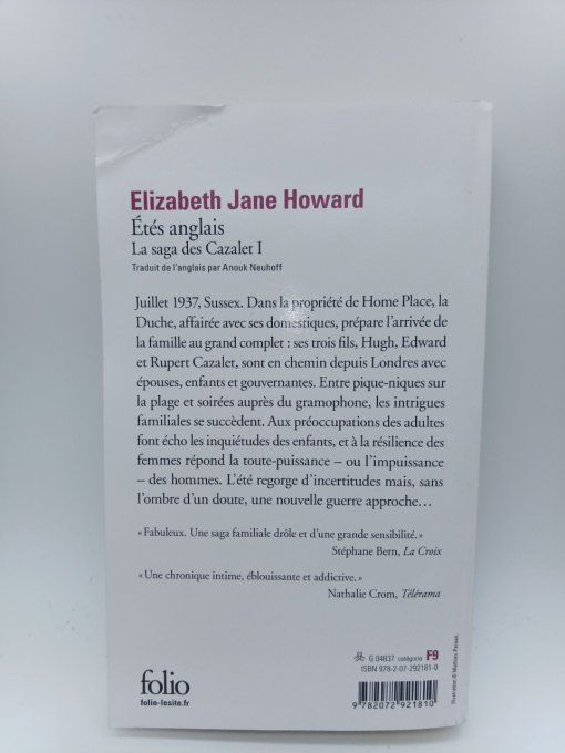 HOWARD Elizabeth Jane   Étés anglais