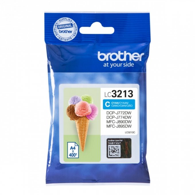 BROTHER Cartouche Encre LC3213C Cyan 400 pages