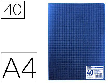 Protège-documents ELBA memphis polypropylène couverture semi-rigide 20 pochettes 40 vues a4 210x297m