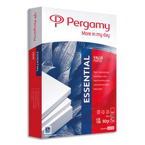 PERGAMY Ramette 500 feuilles papier Blanc Essentiel A4 80g CIE 136