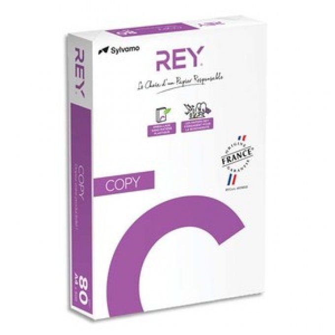 REY® COPY, papier reprographique, blanc, 80g, A4, PEFC™