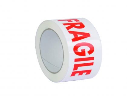 INAPA Ruban adhesif imprime fragile polypropylene 28 microns silencieux economique 50mmx100m 
