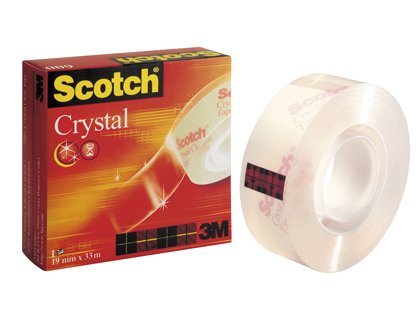 Ruban adhésif SCOTCH crystal 600 19mmx33m boîte individuelle.