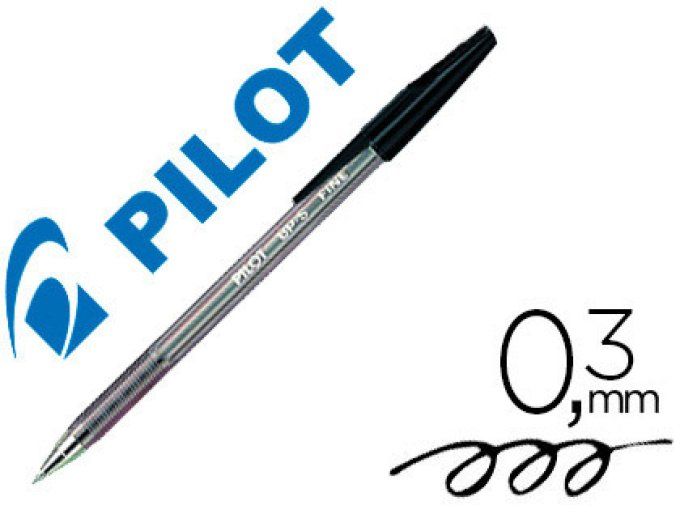 Stylo-bille pilot bp-s écriture fine 0.3mm encre douce pointe indéformable 