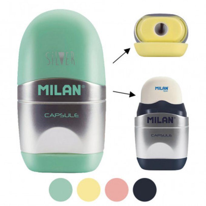 Duo Taille-crayon Gomme MILAN Capsule Copper