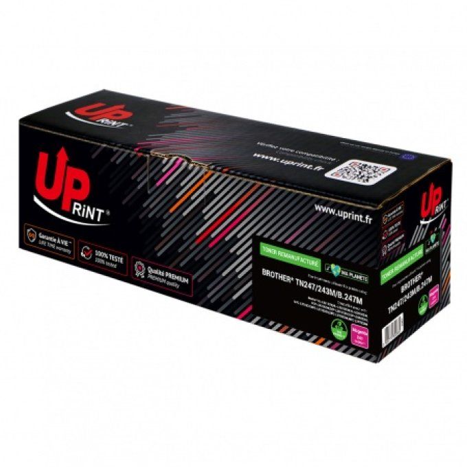 UPRINT TONER REMANUFACTURE BROTHER TN247M/243M-REMPLACE TN247/243 MAGENTA