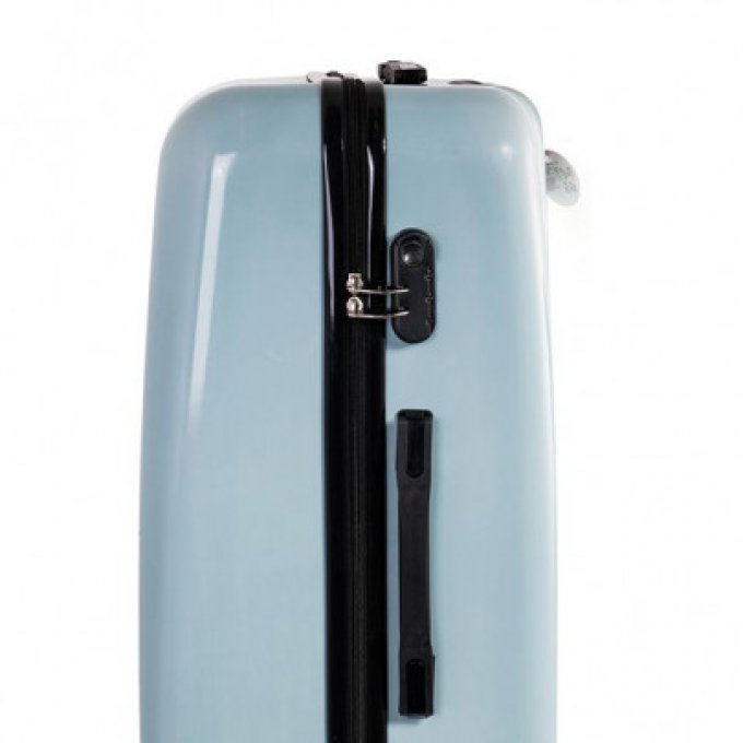 Valise rigide 78cm C'est ma Valise bleu